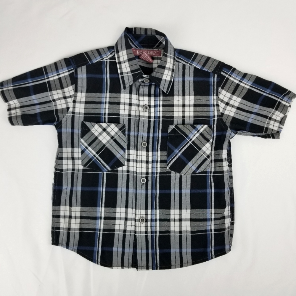 Montage Boys Short Sleeve Button Down